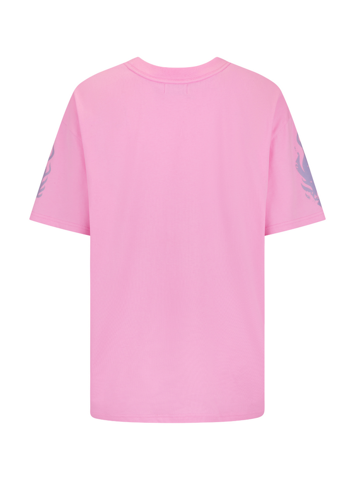 Flaming Hibiscus Relaxed T-Shirt - Pink