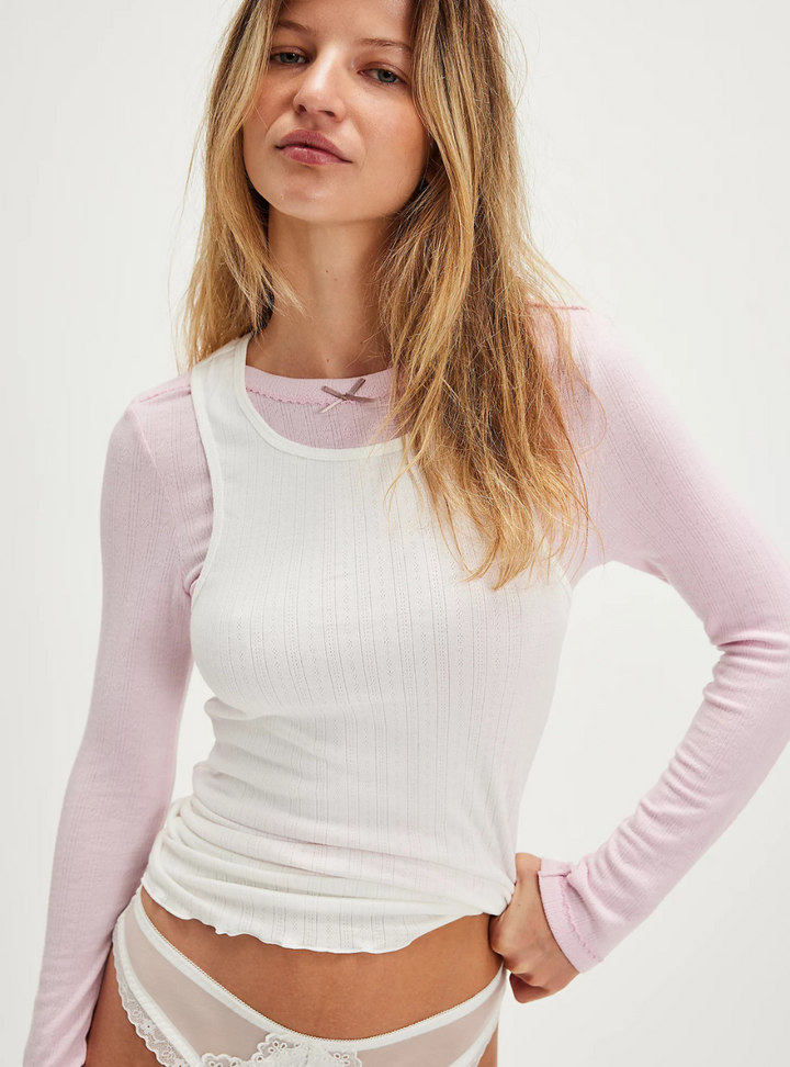 Fresh In Love Tank - Ivory