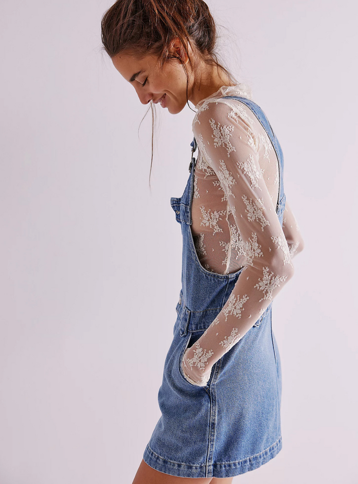 Edie Denim Skirtall - Nimbus