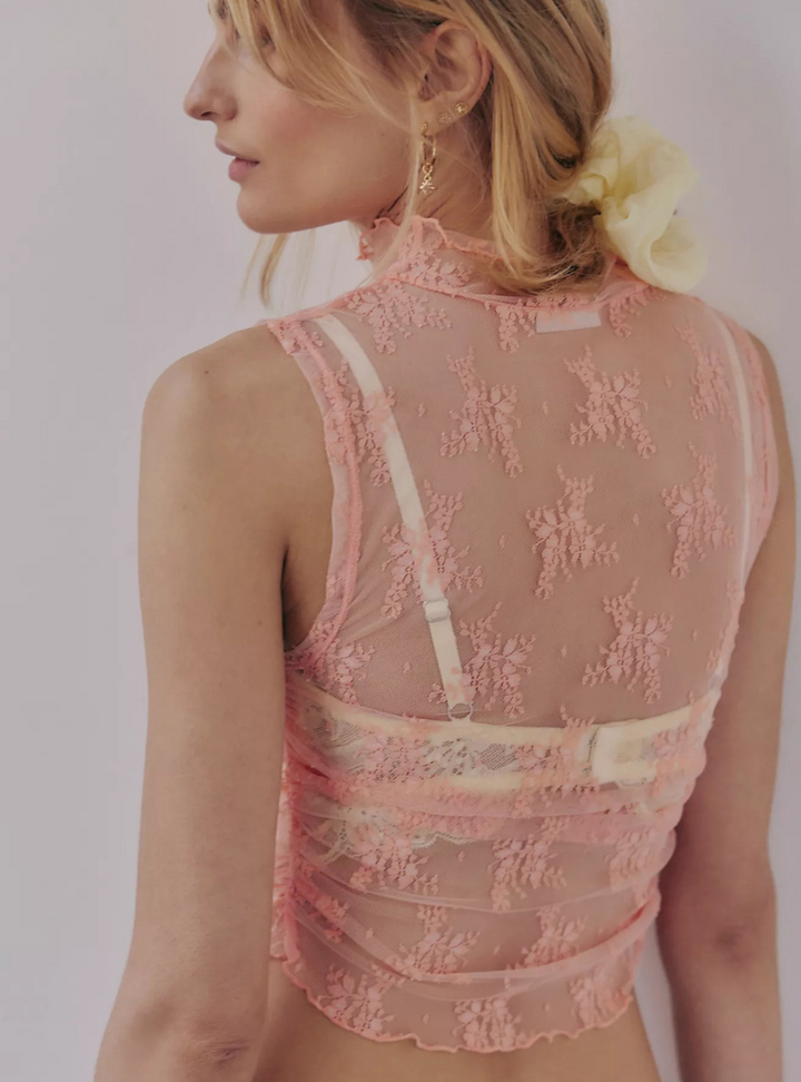 Nice Try Solid Muscle Tank - Thriving Coral