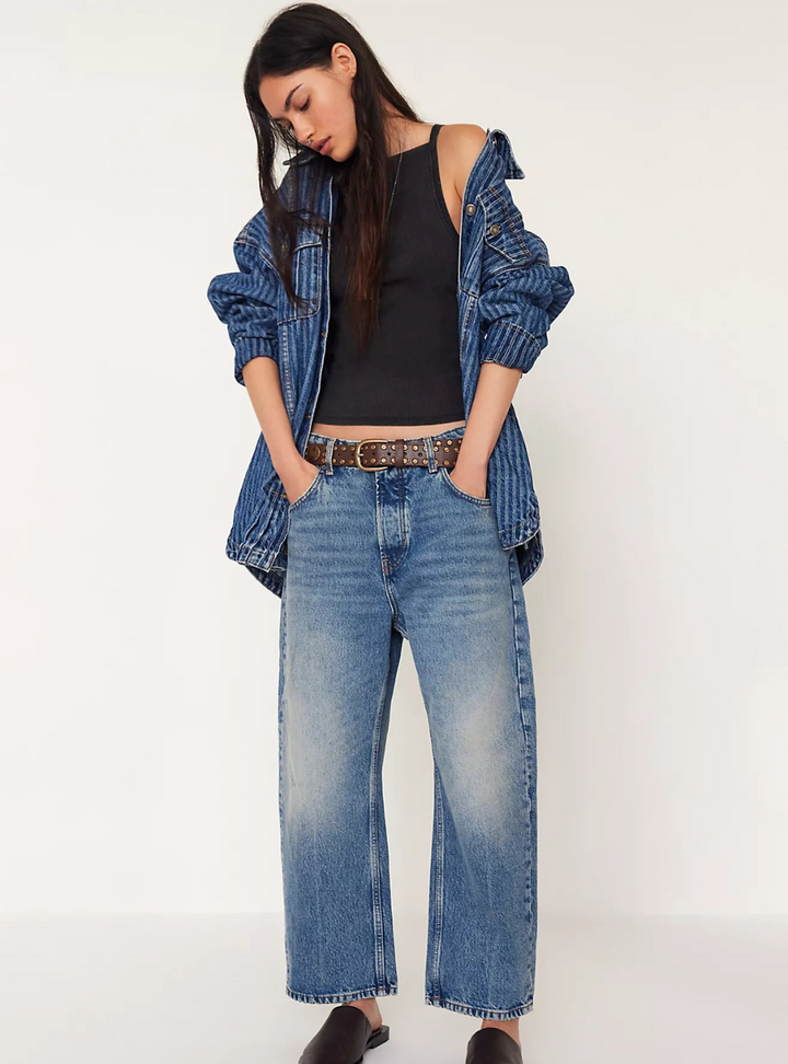 Deep Trance Dropped Boyfriend Jeans - From Beyond