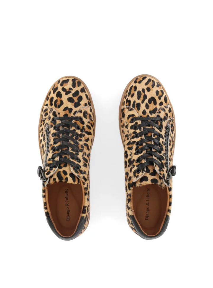 Froggy Sneaker - Tan Leopard