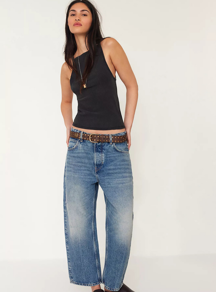 Deep Trance Dropped Boyfriend Jeans - From Beyond