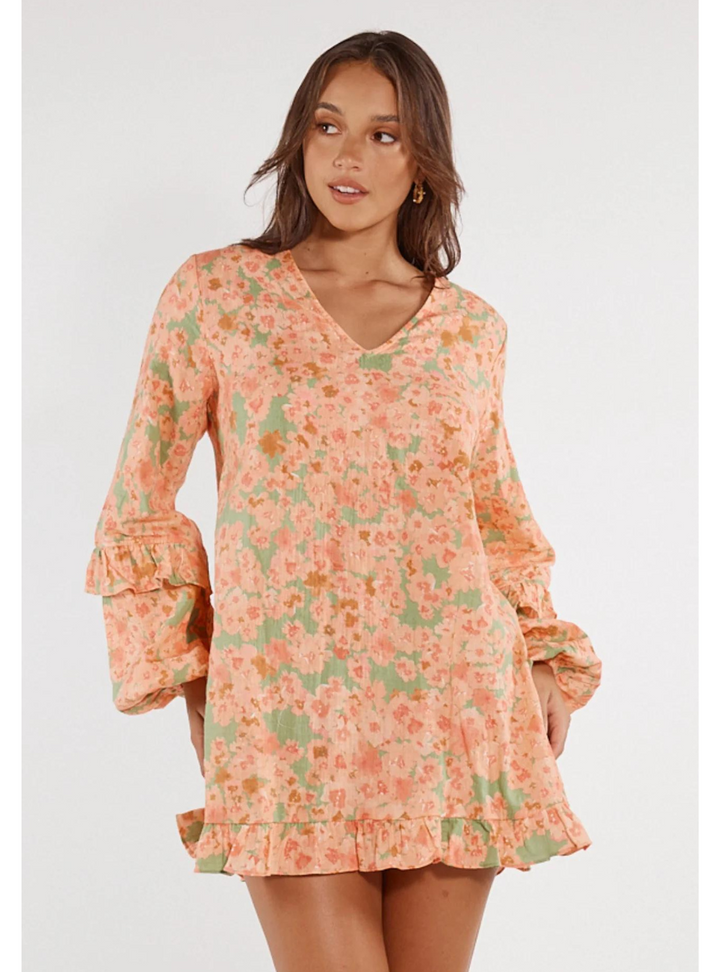 Marissa Mini Dress - Flores Print