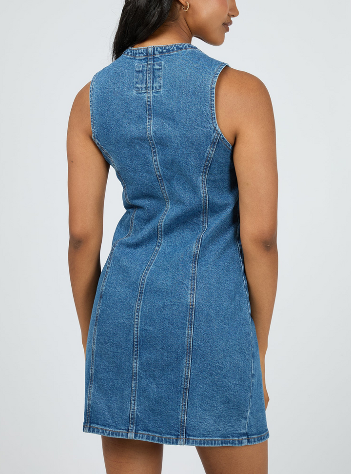 Peta Mini Dress - Heritage Blue