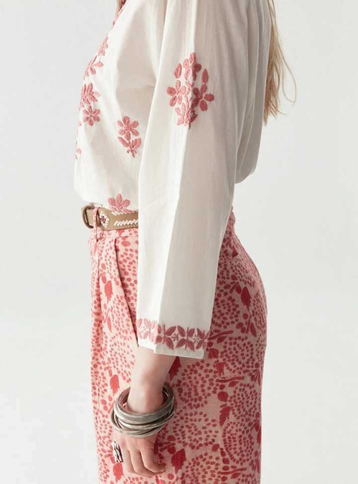 Shyla Blouse - Chikan Blossom