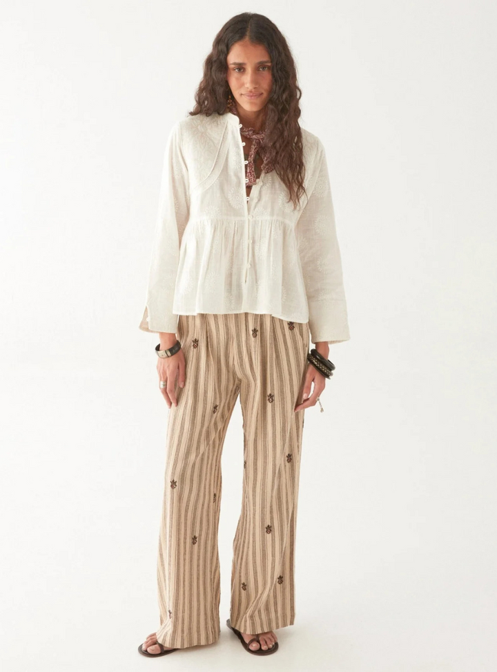 Ariana Blouse - Mosaique Ivory