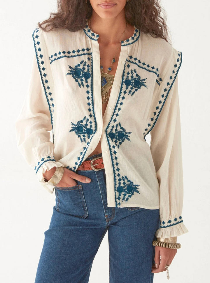 Philippa Blouse - Panna Cotta