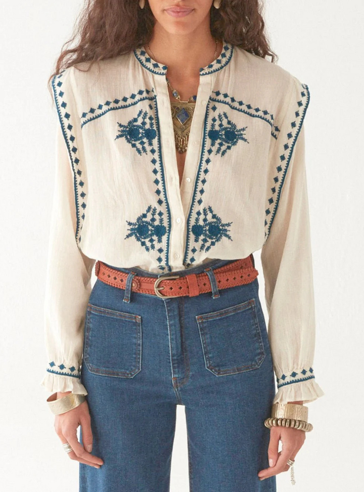 Philippa Blouse - Panna Cotta