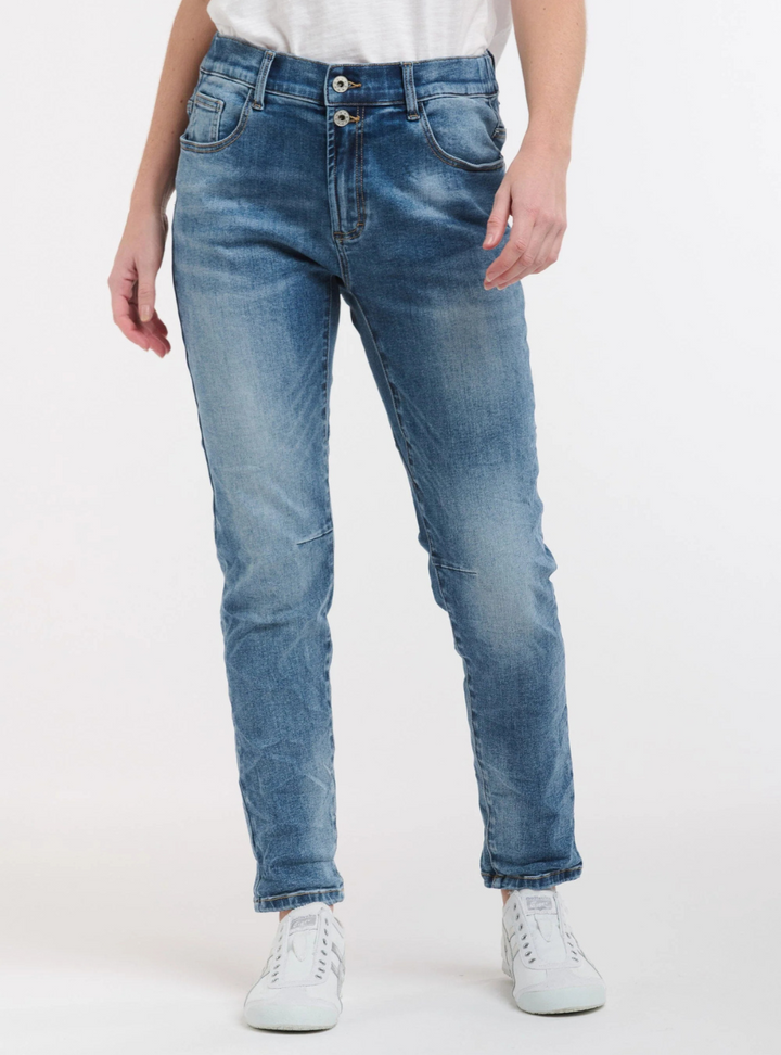 ITALIAN STAR Emma Stretch Jeans - Light Wash Denim