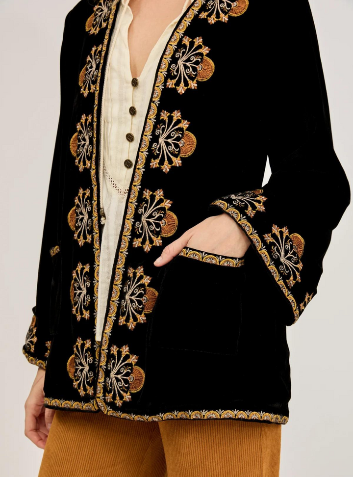 Janis Velvet Jacket - Moonlight