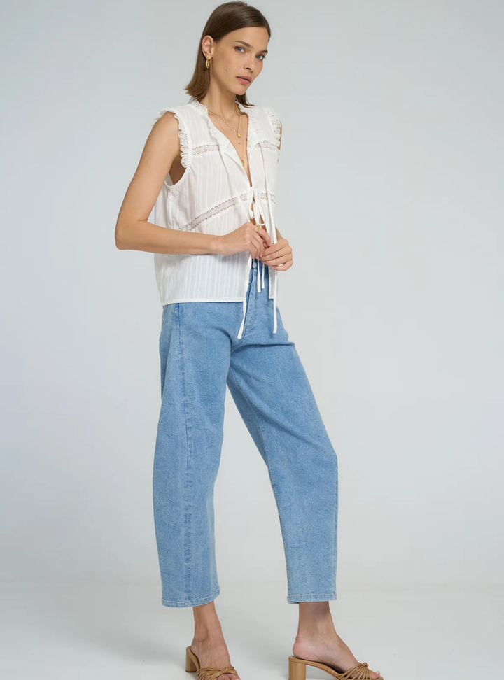 Jupiter Lace Top - White