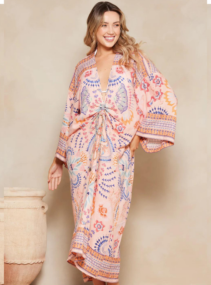 Wandering Folk Alegra Kaftan - Rosa