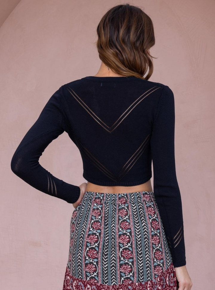 Priya Danika Knit Top - Black