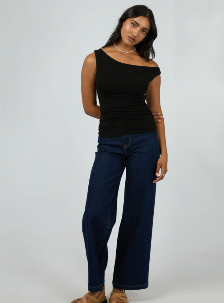 Kylie Off The Shoulder Top - Black