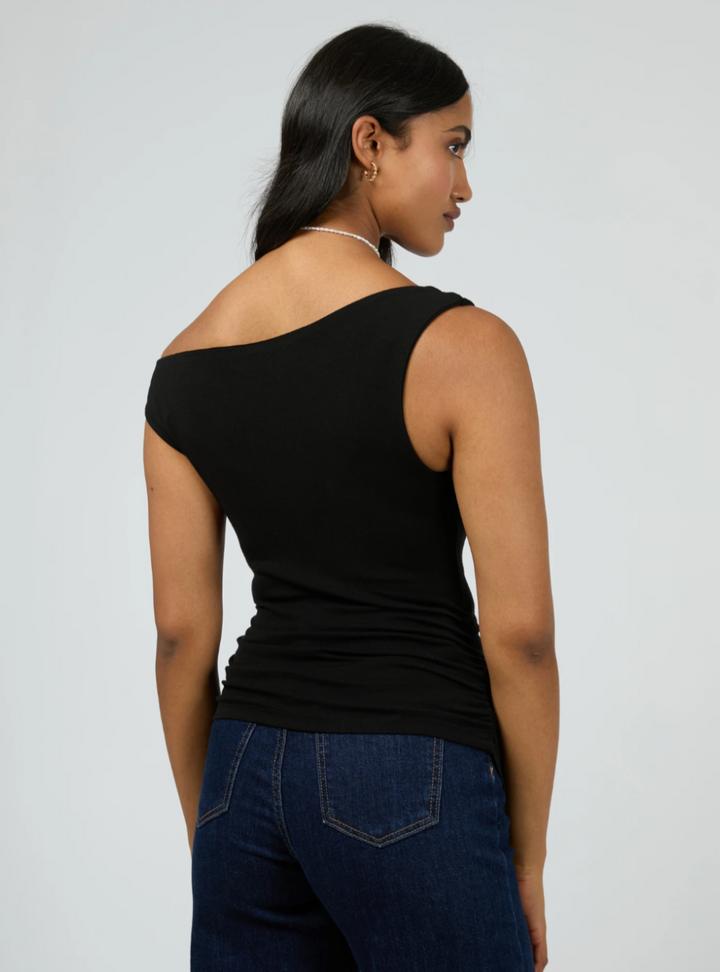 Kylie Off The Shoulder Top - Black