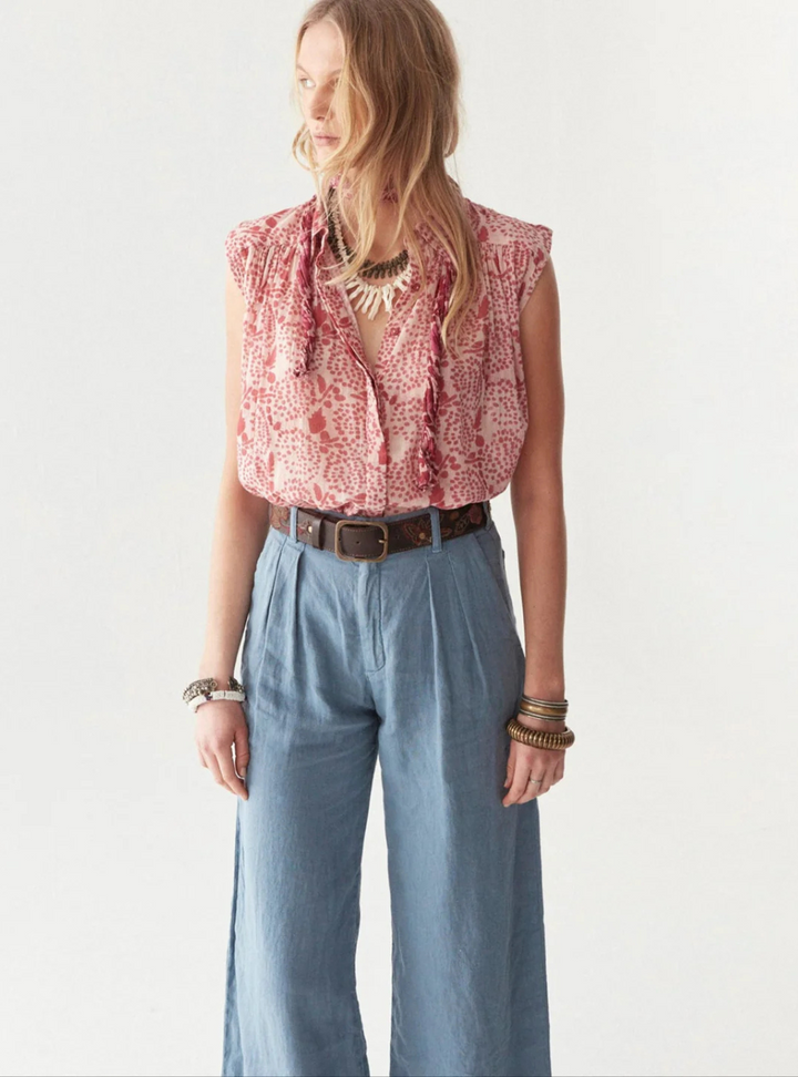 Lea Blouse - Pink Martini