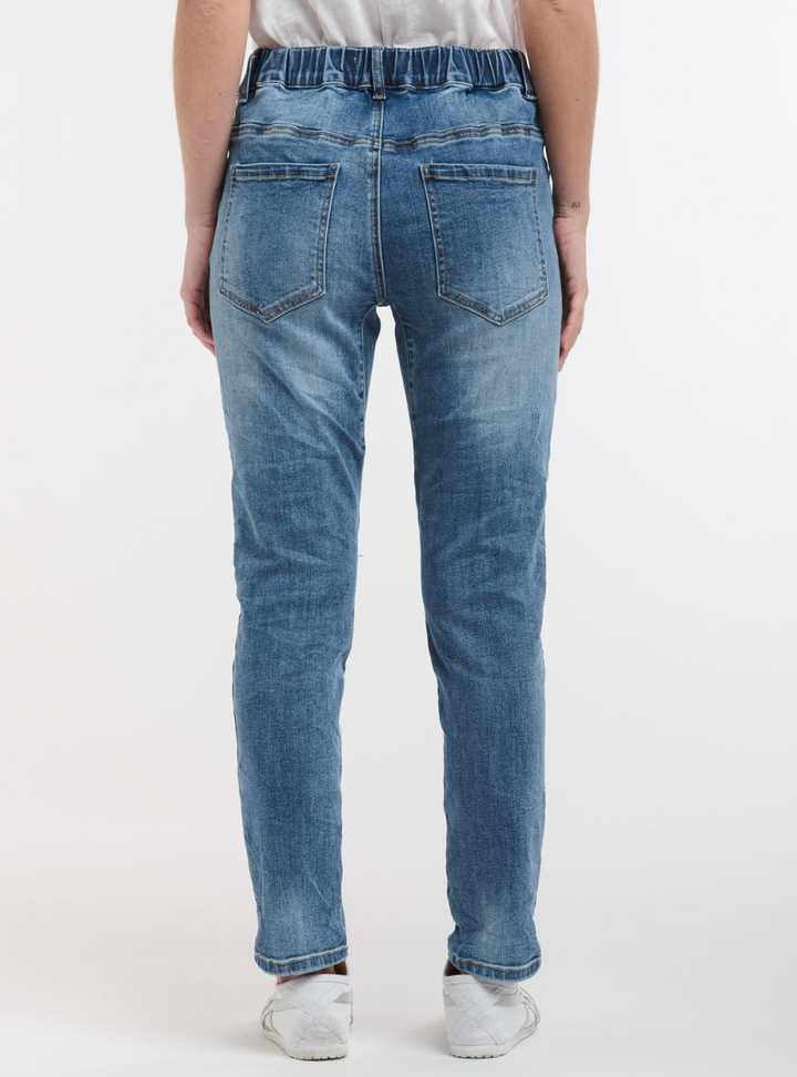 ITALIAN STAR Emma Stretch Jeans - Light Wash Denim
