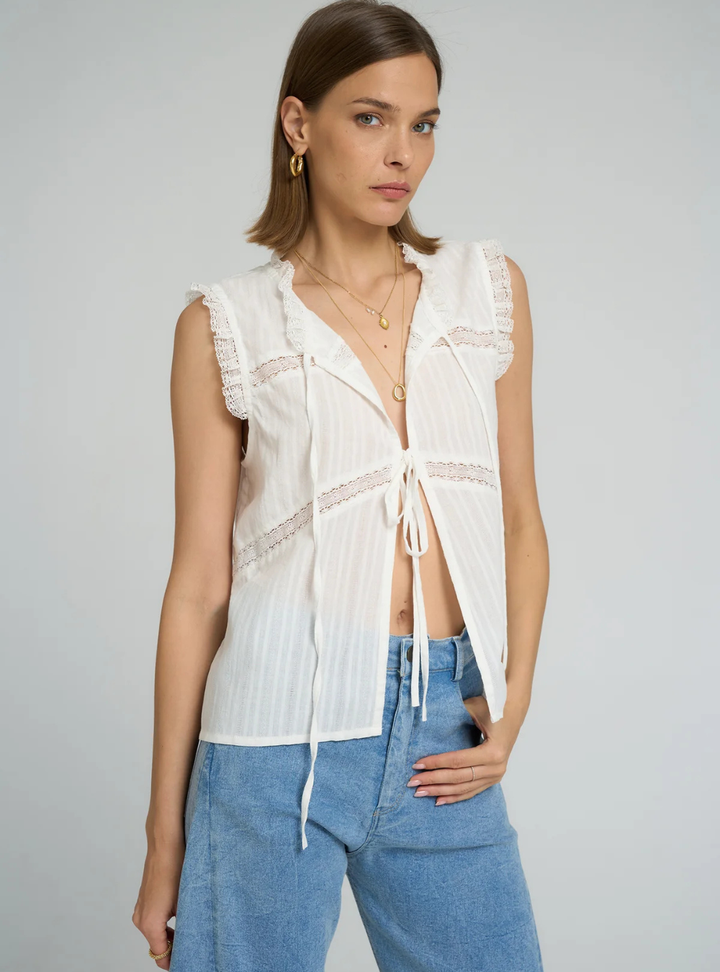 Jupiter Lace Top - White