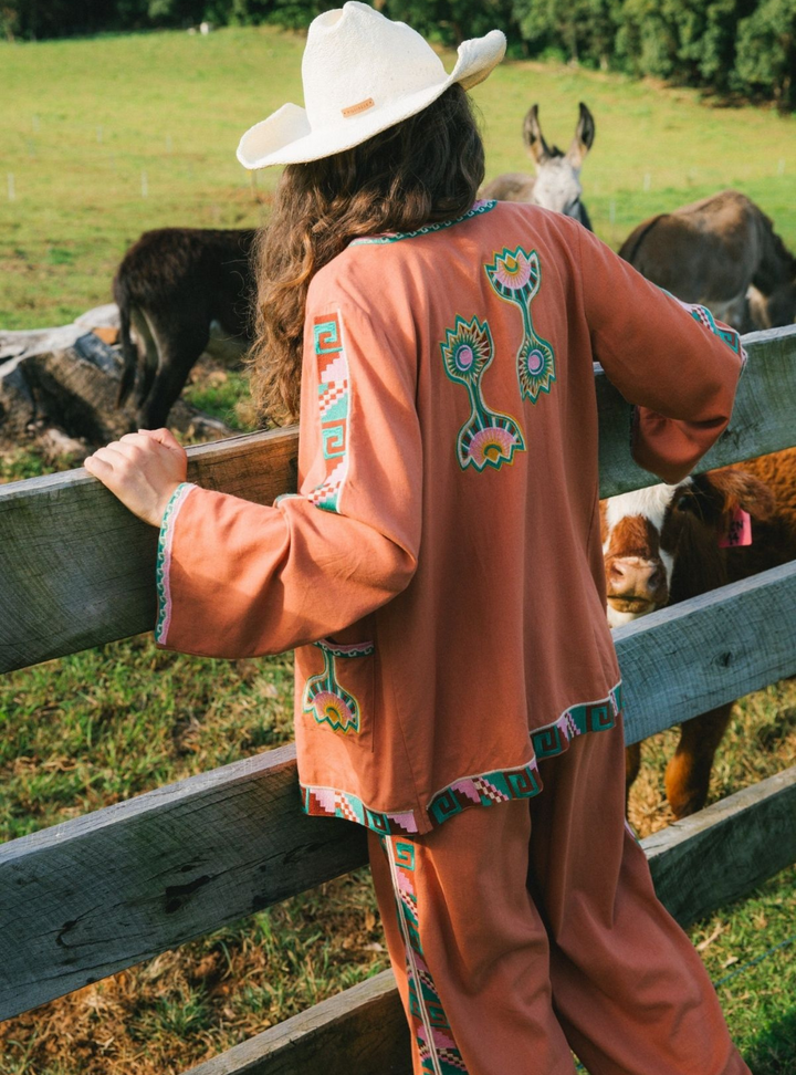 Janis Linen Jacket - Sandstone