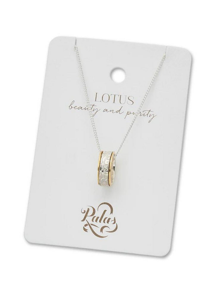 Lotus Meditation Spinning Necklace
