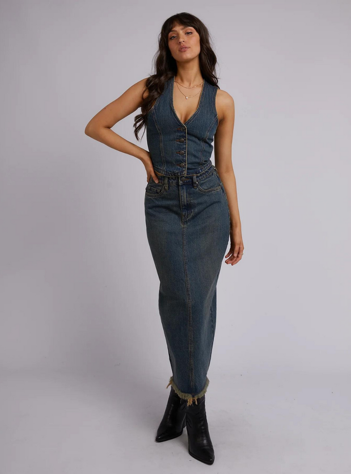 Louie Vest - Dirty Denim