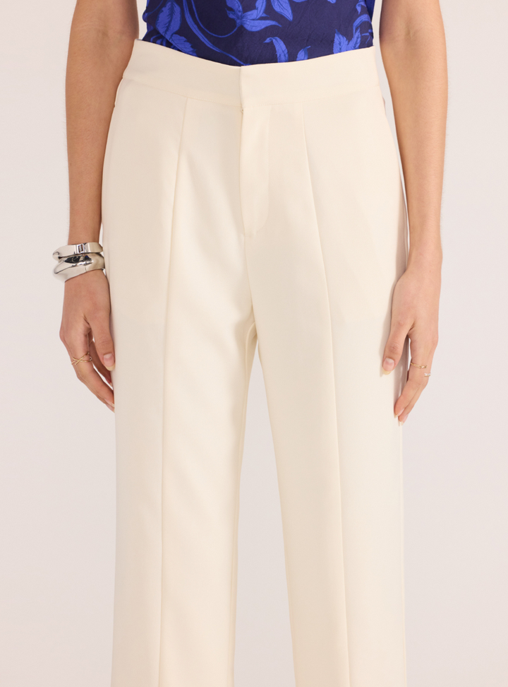 Maeve Panel Pant - Ecru
