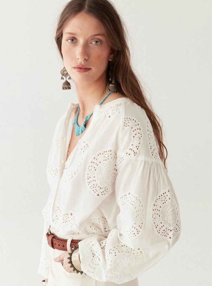 Margaret Blouse - Bath Rose