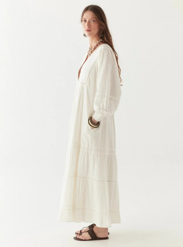 Amalia Dress - Mosaique Ivory