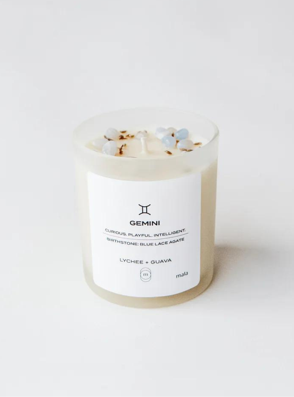 Zodiac Series Crystal Infused Candle - Gemini