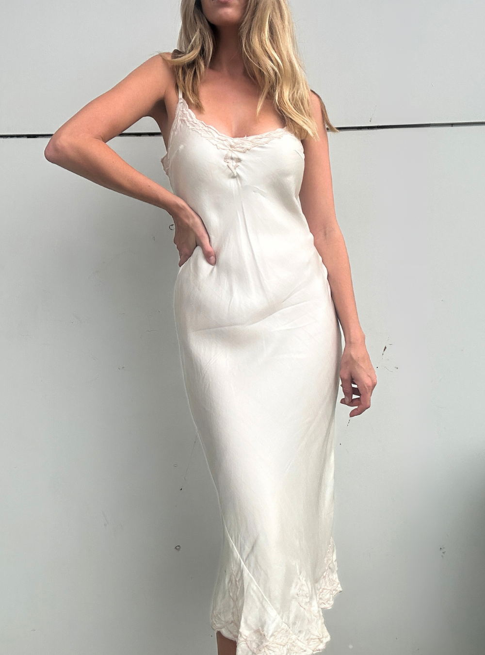 Marilyn Silk Dress - Ivory