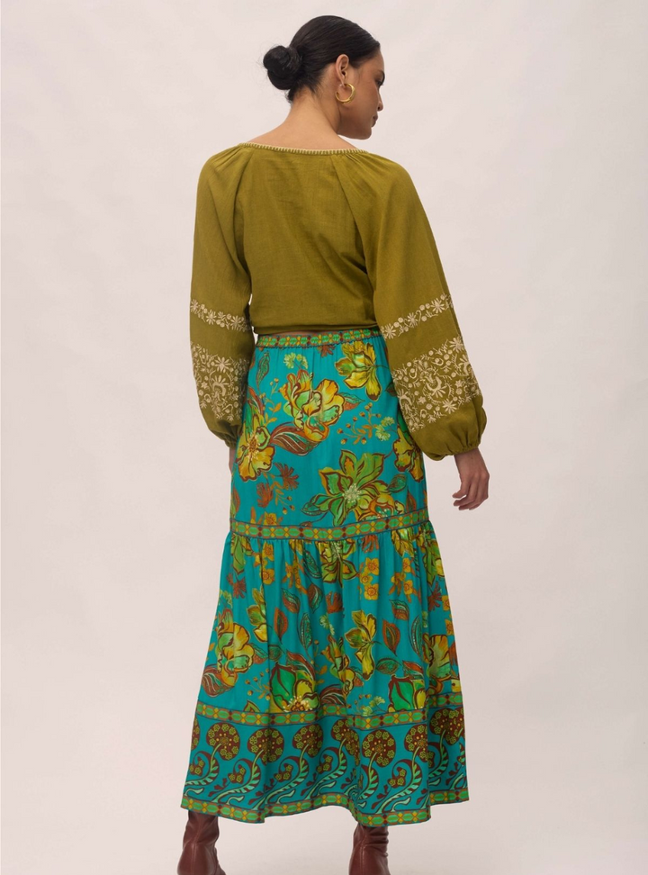 Matilda Maxi Skirt - Peacock