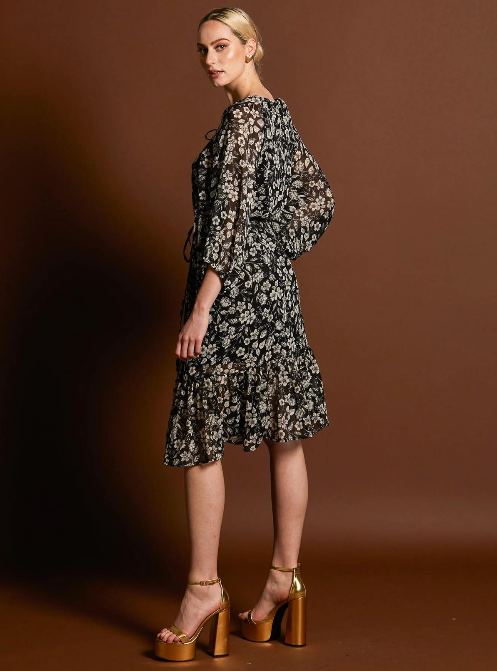 Beautiful Soul Frill Hem Midi Dress