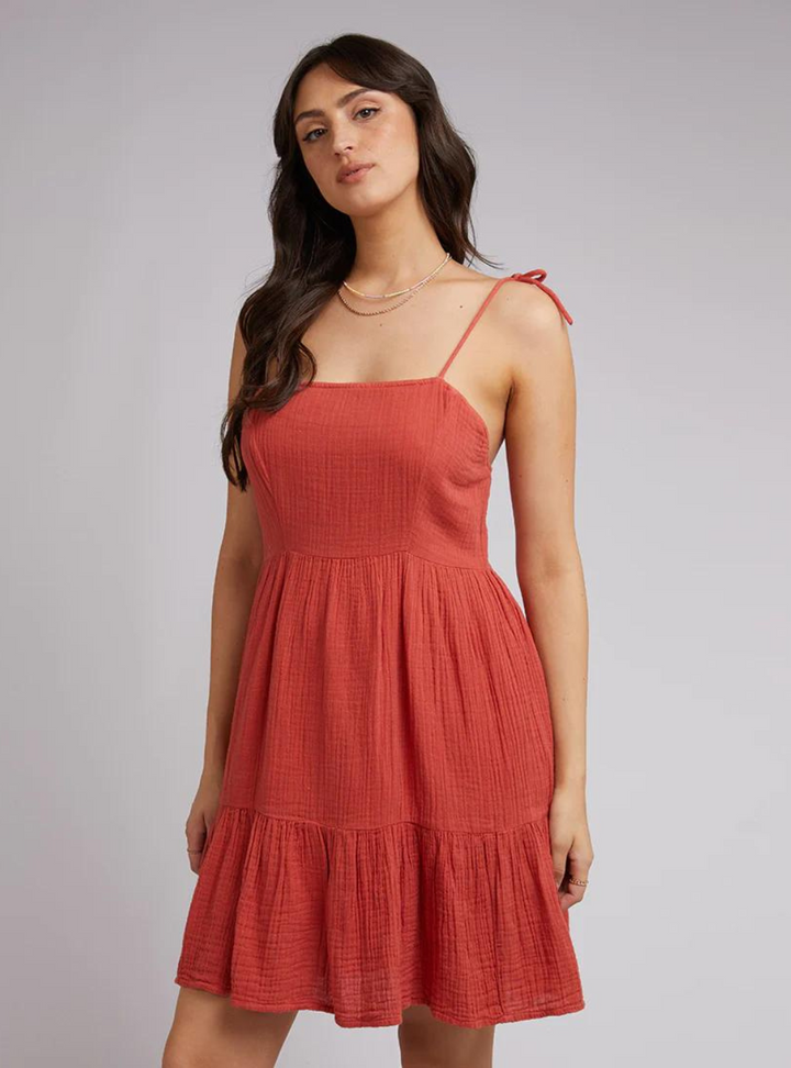 Rowie Mini Dress - Rust