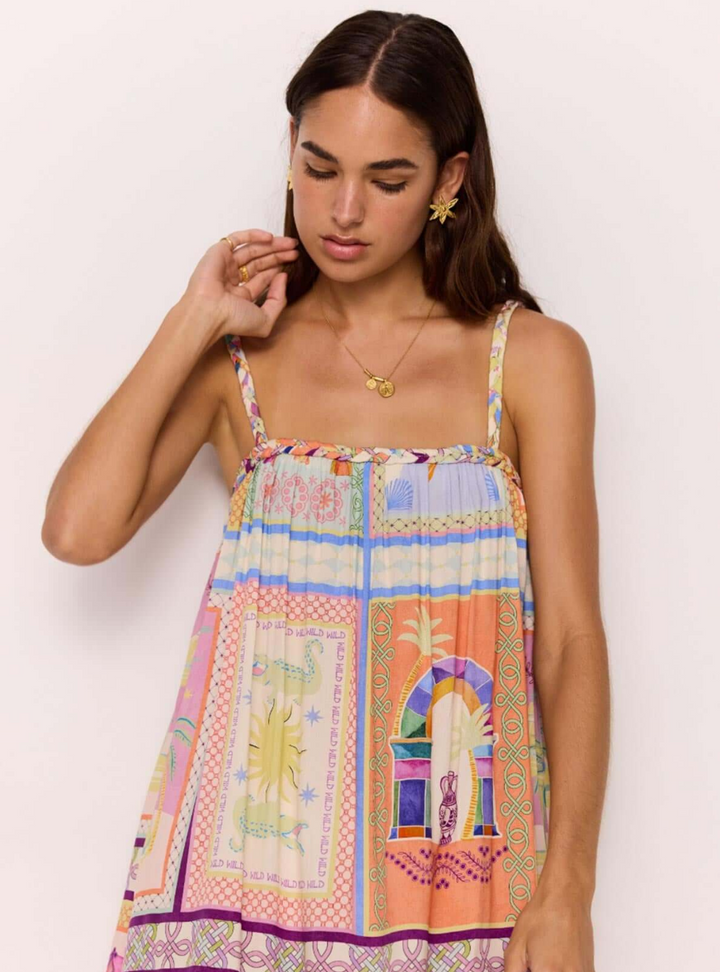 Elysia Babydoll Mini Dress - Paradiso