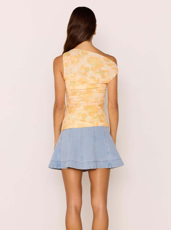 Safir Denim Mini Skirt - Light Blue