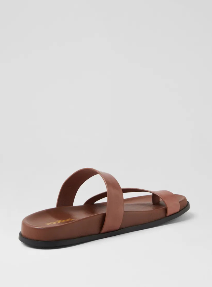 Haulen Leather Sandals - Walnut