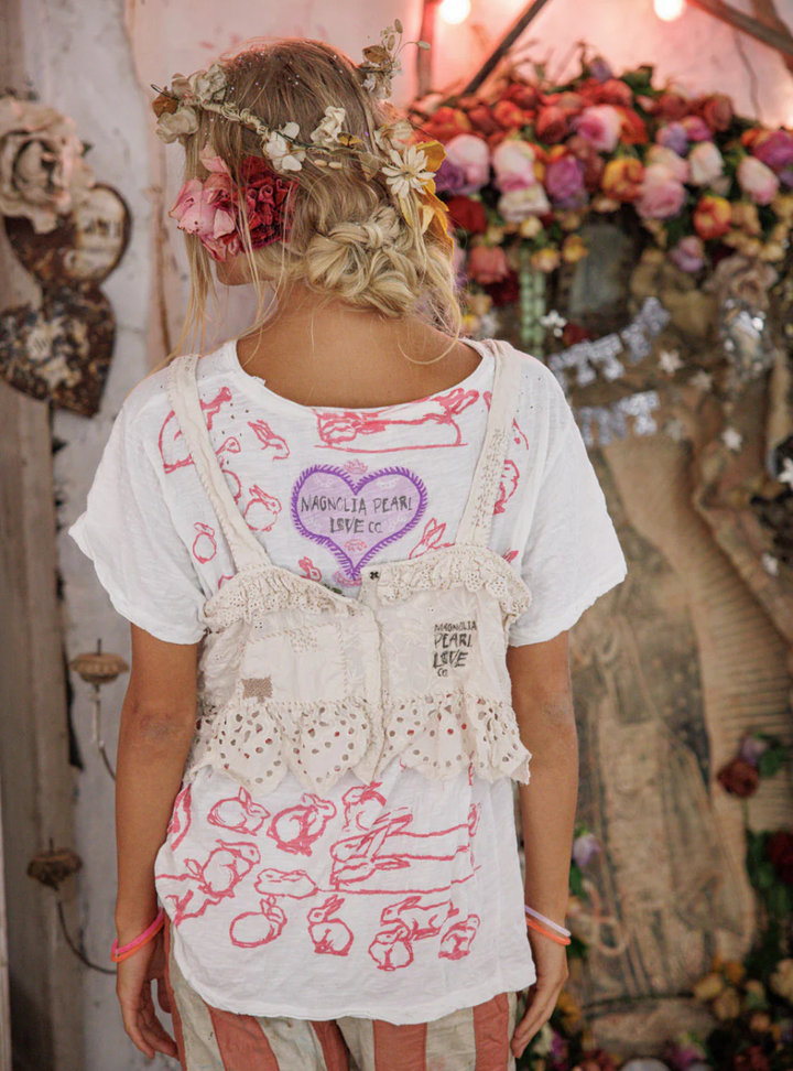 Magnolia Pearl Olive Eyelet Ruffle Cami 402 - Moonlight