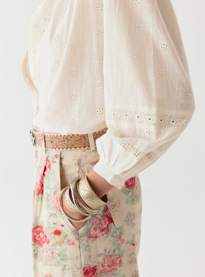 Colette Blouse - Mosaique Ivory