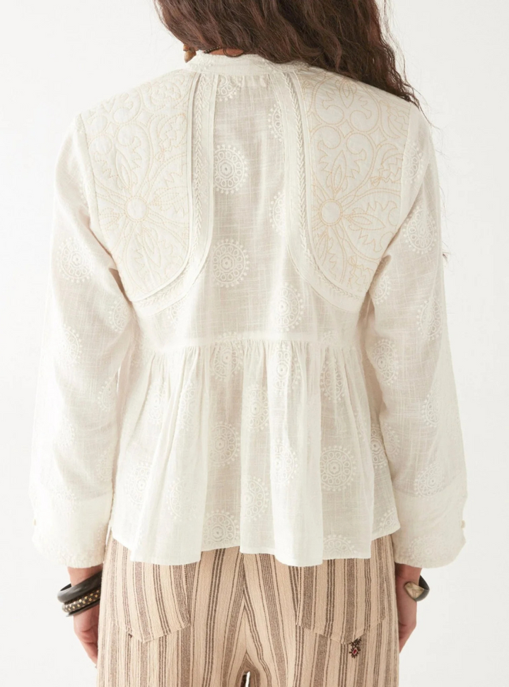Ariana Blouse - Mosaique Ivory