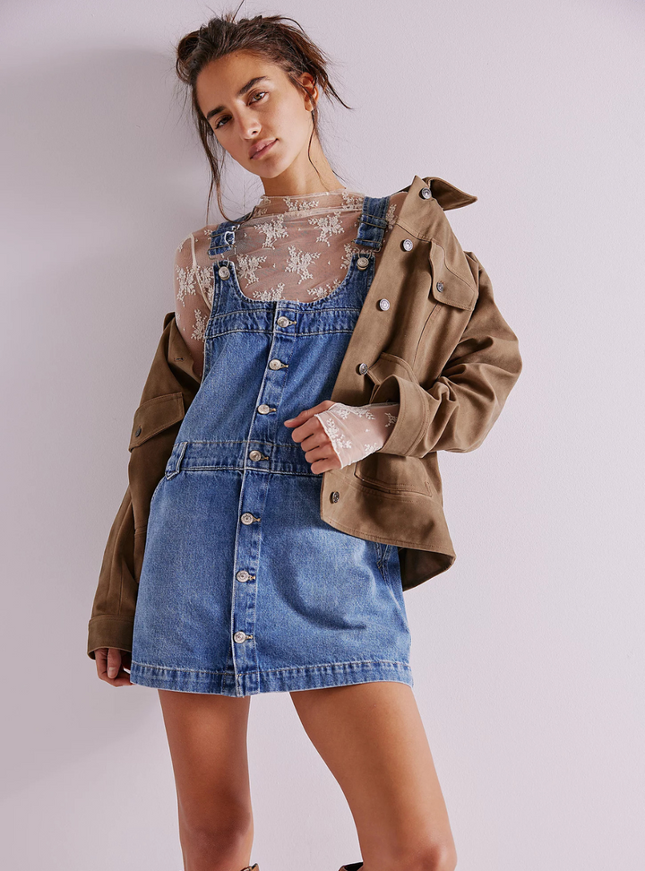 Edie Denim Skirtall - Nimbus