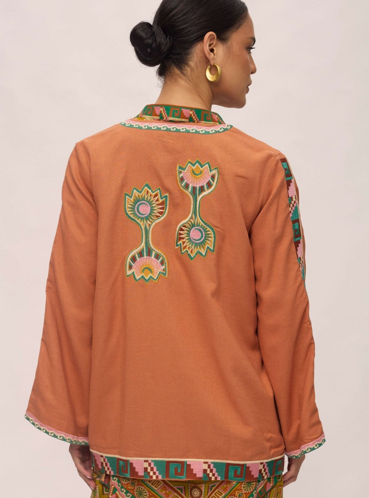 Janis Linen Jacket - Sandstone