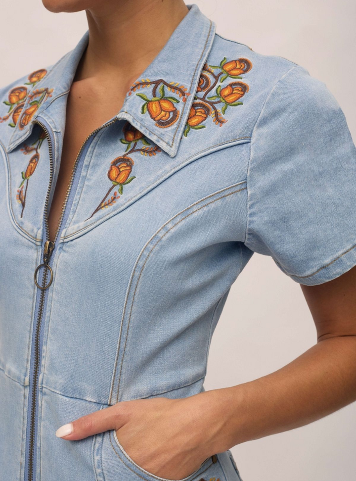 Bambi Midi Dress - Denim