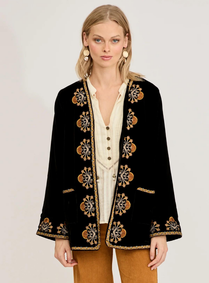 Janis Velvet Jacket - Moonlight