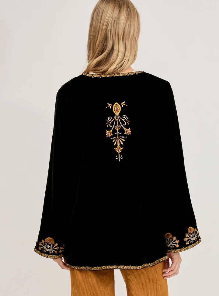 Janis Velvet Jacket - Moonlight