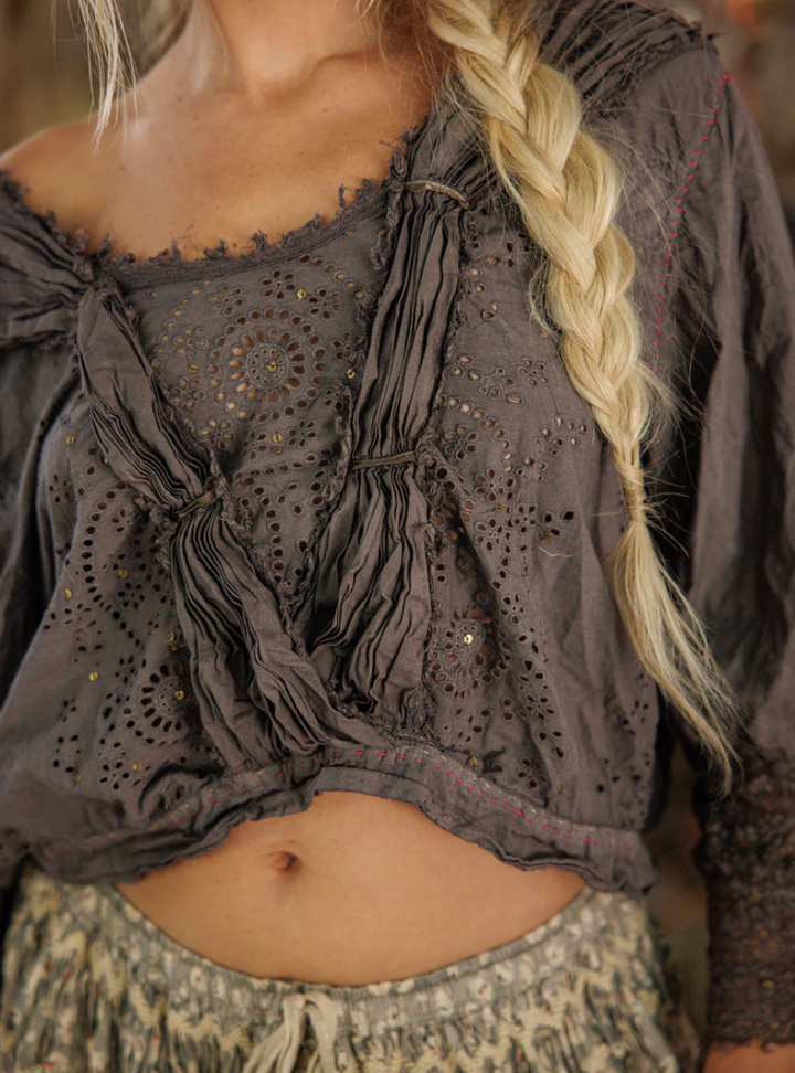 Magnolia Pearl Eyelet Nonnie Belle Blouse 2239 - Ozzy