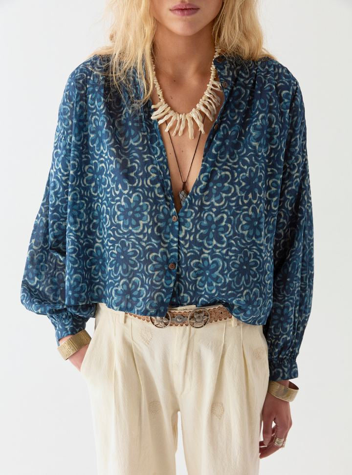 Gaia Blouse - Oceano Mare