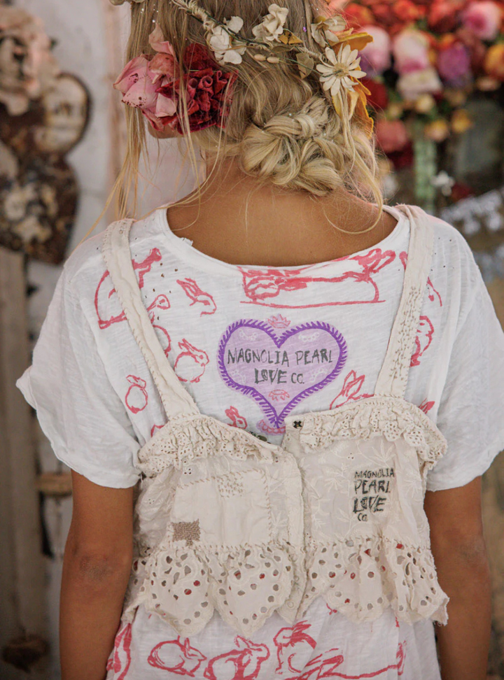 Magnolia Pearl Olive Eyelet Ruffle Cami 402 - Moonlight