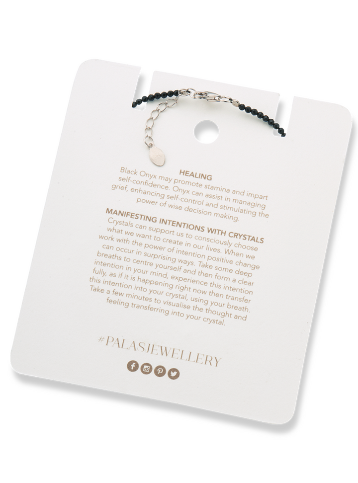 Onyx Celestial Gem Bracelet