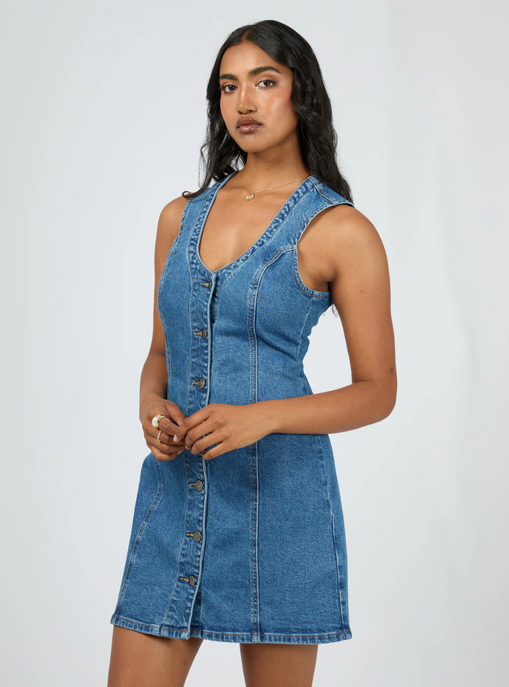 Peta Mini Dress - Heritage Blue